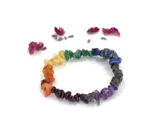 Load image into Gallery viewer, Chakra Crystal Stone Chips Gemstone Bracelet