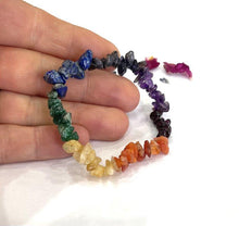Load image into Gallery viewer, Chakra Crystal Stone Chips Gemstone Bracelet