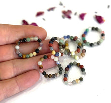 Load image into Gallery viewer, Crystal Beaded Elasticated Ring Size Fits For All