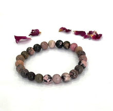 Load image into Gallery viewer, Rhodonite Crystal Beaded Bracelet