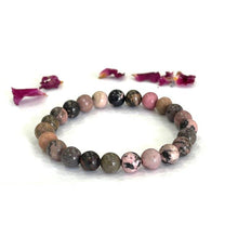 Load image into Gallery viewer, Rhodonite Crystal Beaded Bracelet
