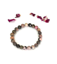 Load image into Gallery viewer, Rhodonite Crystal Beaded Bracelet