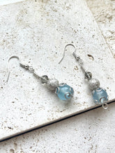 Load image into Gallery viewer, Aquamarine Crystal Beaded Earrings