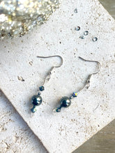 Load image into Gallery viewer, Swarovski & Hematite Crystal Beaded Earrings