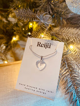 Load image into Gallery viewer, Clear Quartz Polished Crystal Stone Heart Pendant Including Chain