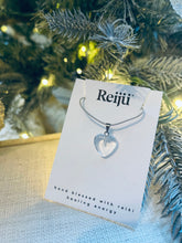 Load image into Gallery viewer, Clear Quartz Polished Crystal Stone Heart Pendant Including Chain