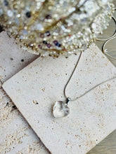 Load image into Gallery viewer, Clear Quartz Polished Crystal Stone Heart Pendant Including Chain