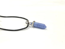 Load image into Gallery viewer, Blue Lace Agate Small Crystal Stone Pendant Necklace