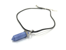 Load image into Gallery viewer, Blue Lace Agate Small Crystal Stone Pendant Necklace