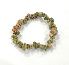 Load image into Gallery viewer, Unakite Polished Crystal Stone Bracelet Gift Wrapped Inc Benefits Tag