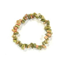 Load image into Gallery viewer, Unakite Polished Crystal Stone Bracelet Gift Wrapped Inc Benefits Tag