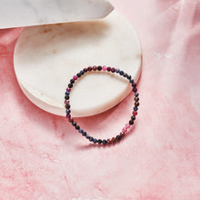 Load image into Gallery viewer, Ruby &amp; Sapphire Faceted Crystal Bracelet