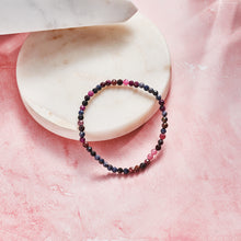 Load image into Gallery viewer, Ruby & Sapphire Faceted Crystal Bracelet