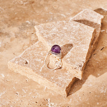 Load image into Gallery viewer, New! Natural Amethyst Gemstone Wire Wrapped Ring - Various Sizes |Reiju