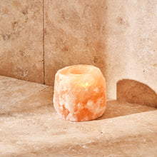 Load image into Gallery viewer, Himalayan Rock Salt Tea Light Candle Holder