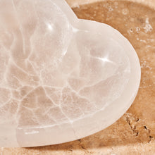 Load image into Gallery viewer, Selenite Heart Shaped Crystal Charging Bowl Natural & Unique |Reiju