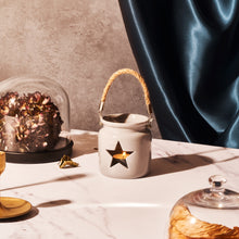 Load image into Gallery viewer, New! Star Tealight Holder Ceramic Lantern