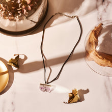 Load image into Gallery viewer, Amethyst Natural Crystal Cluster Pendant & 18" Cord Necklace |Reiju