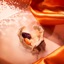 Load image into Gallery viewer, "Enhancing Energy & Lifting Fatigue" Crystal Stone Gift Set & Angel Wings Dish