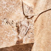 Load image into Gallery viewer, Clear Quartz Angel Pendant Necklace
