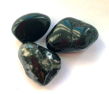 Load image into Gallery viewer, Shungite, Black Tourmaline & Black Obsidian Protection Crystal Tumble Stone Set