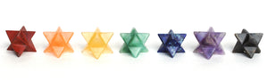 Merkaba Star Chakra Set Of 7 Healing Stones - Krystal Gifts UK