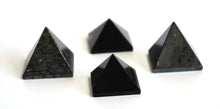 Load image into Gallery viewer, Electromagnetic Pollution Gift Set including 2 x Hematite Pyramids and 2 x Black Obsidian Pyramids - Krystal Gifts UK
