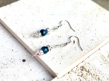 Load image into Gallery viewer, Blue Tigers Eye Polished Natural Beads 'Handmade By Michelle' Earring Set