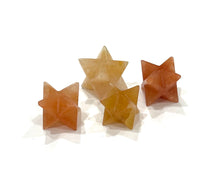 Load image into Gallery viewer, Orange Jade Crystal Merkaba Star