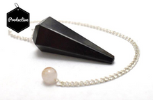 Load image into Gallery viewer, Shungite Crystal Dowsing Pendulum