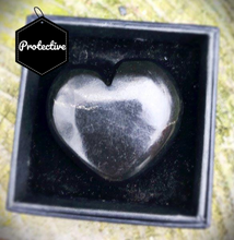 Load image into Gallery viewer, Shungite Crystal Heart Protective Love Symbol |Reiju