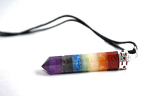 Load image into Gallery viewer, Seven Crystal Chakra Pendant Necklace - Krystal Gifts UK