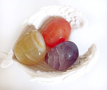Load image into Gallery viewer, "Lifting Depression" Crystal Stone Gift Set With Angel Wings Dish Reiki Charged - Krystal Gifts UK
