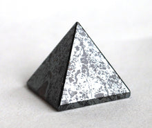 Load image into Gallery viewer, Reiki Energy Charged Hematite Pyramid Crystal Natural Positive Crystal Healing - Krystal Gifts UK