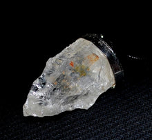 Load image into Gallery viewer, Clear Quartz Raw Crystal Pendant Inc Cord Necklace |Reiju