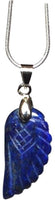 Load image into Gallery viewer, Lapis Lazuli Crystal Angel Wings Pendant Necklace & Silver Chain |Reiju