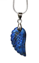 Load image into Gallery viewer, Lapis Lazuli Crystal Angel Wings Pendant Necklace & Silver Chain |Reiju