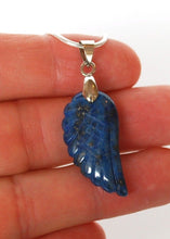 Load image into Gallery viewer, Lapis Lazuli Crystal Angel Wings Pendant Necklace & Silver Chain |Reiju
