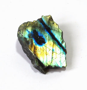 Raw Labradorite Crystal Slice Stone Gift Wrapped Piece - Krystal Gifts UK
