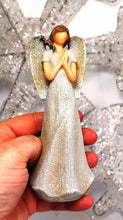 Load image into Gallery viewer, 15 cm White Glitter Guardian Angel Statue (Figure 2)