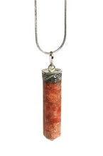 Load image into Gallery viewer, Sunstone Crystal Faceted Pendant Inc 18” Chain |Reiju