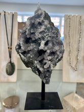 Load image into Gallery viewer, Amethyst Druzy Crystal on stand - Unique Piece