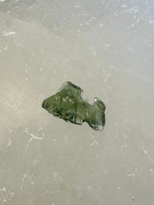 Moldavite Small Raw Green Crystal Piece 20mm - Extremely Rare