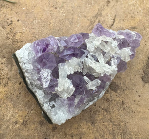 New! 💜 Natural & Unique Druzy Amethyst & Quartz Crystal Cluster - Natural & Unique |Reiju