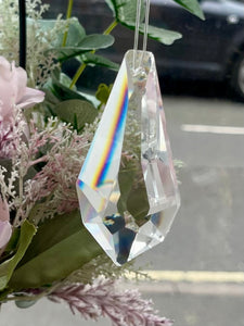 Faceted Glass Prism Suncatcher