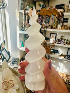 New! Selenite Crystal Unicorn Horn