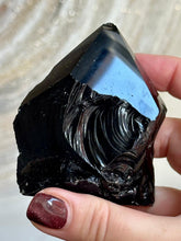 Load image into Gallery viewer, New! Black Obsidian Crystal Polished Point Piece