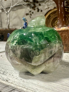 Fluorite Polished Halloween Pumpkin - Natural & Unique Piece