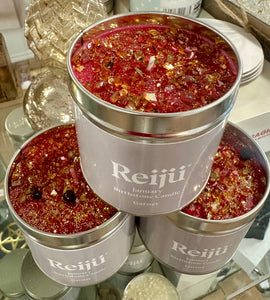 January Birthstone Garnet Crystal Topped Luxury Candle Fragranced with Spicy Pink Pepper & Warm Patchouli