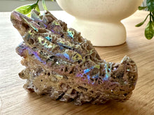 Load image into Gallery viewer, Druzy Aura Sphalerite Crystal Dragon Head